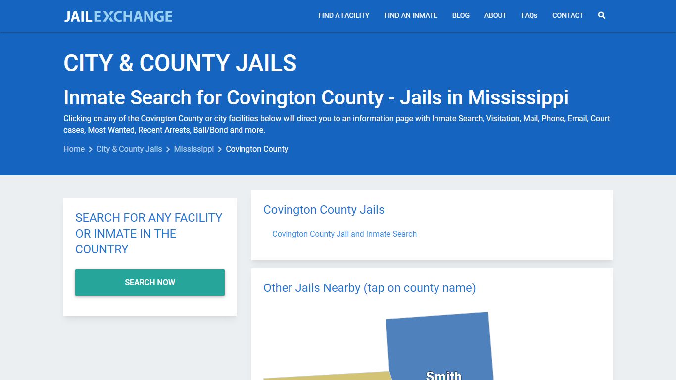 Inmate Search for Covington County | Jails in Mississippi - Jail Exchange